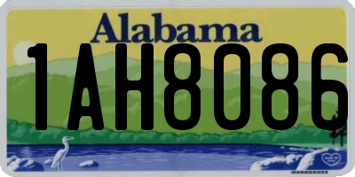 AL license plate 1AH8086