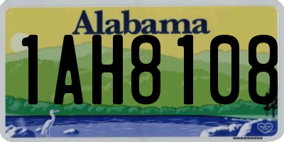 AL license plate 1AH8108