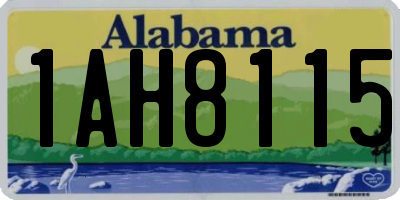 AL license plate 1AH8115