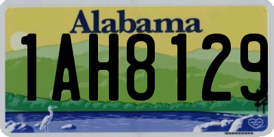 AL license plate 1AH8129