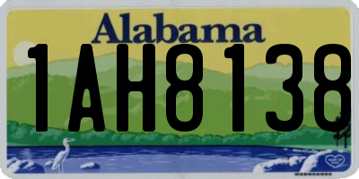 AL license plate 1AH8138