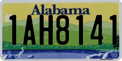 AL license plate 1AH8141