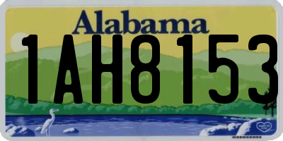 AL license plate 1AH8153