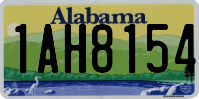 AL license plate 1AH8154