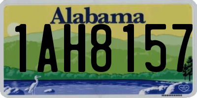 AL license plate 1AH8157