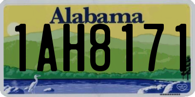 AL license plate 1AH8171