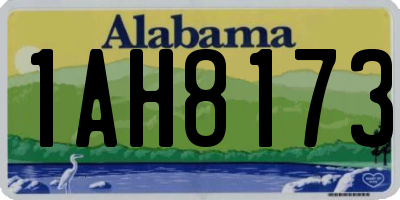AL license plate 1AH8173