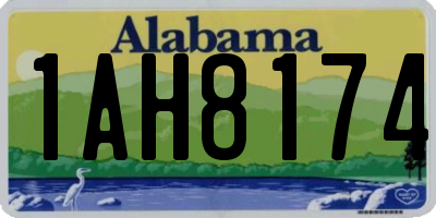 AL license plate 1AH8174