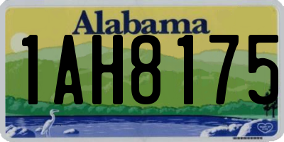 AL license plate 1AH8175