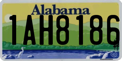 AL license plate 1AH8186