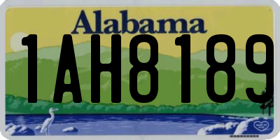 AL license plate 1AH8189