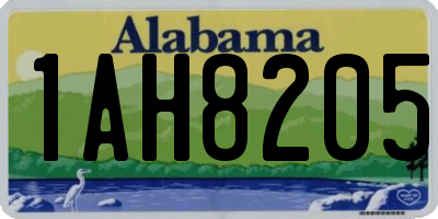 AL license plate 1AH8205
