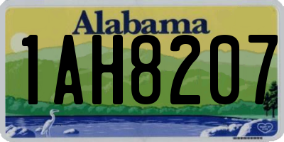 AL license plate 1AH8207