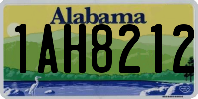 AL license plate 1AH8212