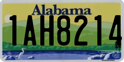 AL license plate 1AH8214