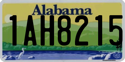 AL license plate 1AH8215