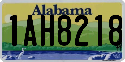 AL license plate 1AH8218