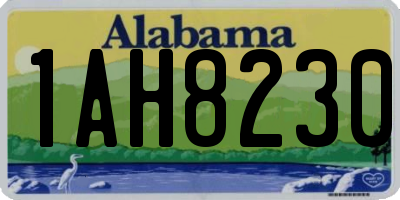 AL license plate 1AH8230