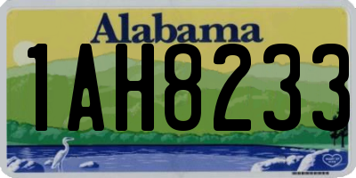 AL license plate 1AH8233