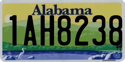 AL license plate 1AH8238
