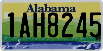 AL license plate 1AH8245