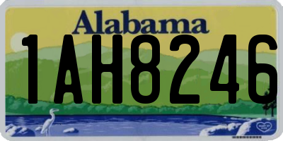 AL license plate 1AH8246