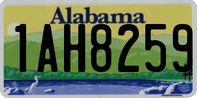 AL license plate 1AH8259