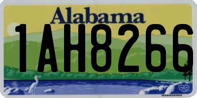 AL license plate 1AH8266