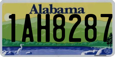 AL license plate 1AH8287
