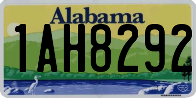 AL license plate 1AH8292