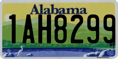 AL license plate 1AH8299