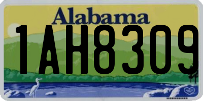 AL license plate 1AH8309
