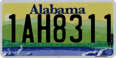 AL license plate 1AH8311