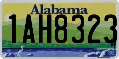 AL license plate 1AH8323