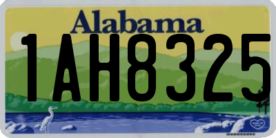 AL license plate 1AH8325