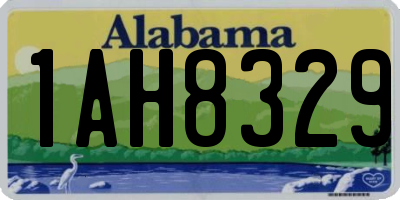 AL license plate 1AH8329