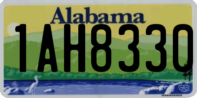 AL license plate 1AH8330