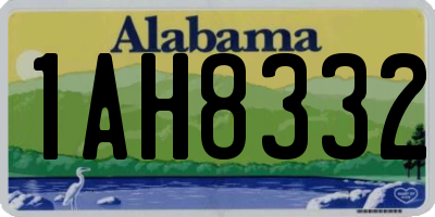 AL license plate 1AH8332