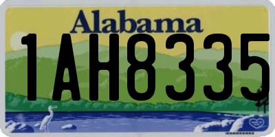 AL license plate 1AH8335