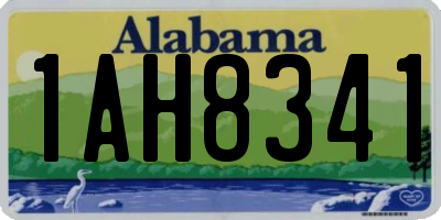 AL license plate 1AH8341