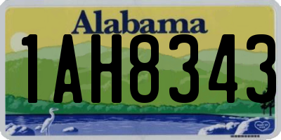 AL license plate 1AH8343