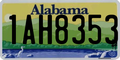 AL license plate 1AH8353