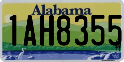 AL license plate 1AH8355