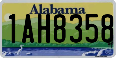 AL license plate 1AH8358