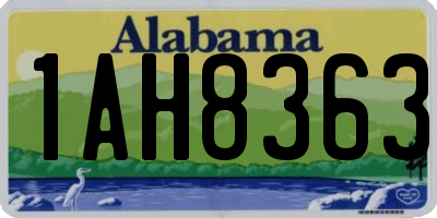 AL license plate 1AH8363