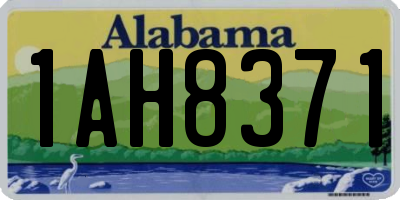 AL license plate 1AH8371