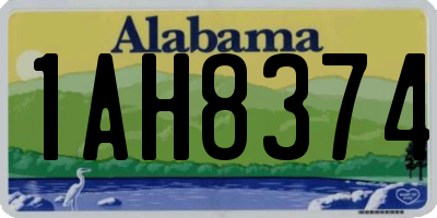 AL license plate 1AH8374