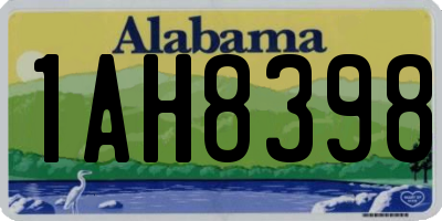 AL license plate 1AH8398