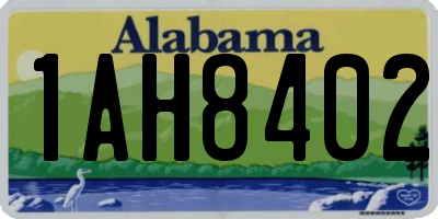 AL license plate 1AH8402