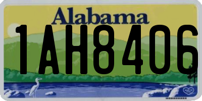 AL license plate 1AH8406